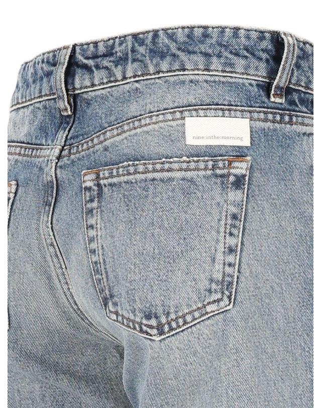 나인 인 더 모닝 [해외직구][A94]NINE IN THE MORNING RCI01J14DLL22F 여성 청바지 데님진 NINE IN THE MORNING NINE IN THE MORNING Rocio Denim 착용컷