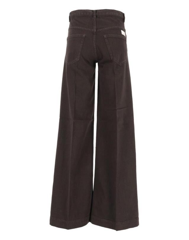 나인 인 더 모닝 [해외직구][A94]NINE IN THE MORNING NA170H44MORO 여성 청바지 데님진 NINE IN THE MORNING NINE IN THE MORNING Nadia Five Pocket Wide Leg Trousers 착용컷