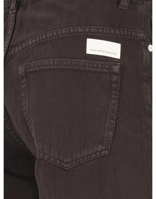 나인 인 더 모닝 [해외직구][A94]NINE IN THE MORNING NA170H44MORO 여성 청바지 데님진 NINE IN THE MORNING NINE IN THE MORNING Nadia Five Pocket Wide Leg Trousers 착용컷