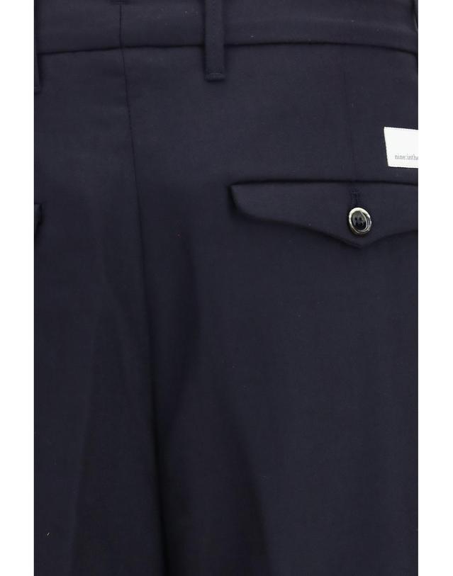 나인 인 더 모닝 [해외직구][K68]NINE IN THE MORNING 9FW26AP86 NAVY 남성 바지 면바지 조거팬츠 카고팬츠 와이드팬츠 바지 Apollon baggy Pants 착용컷