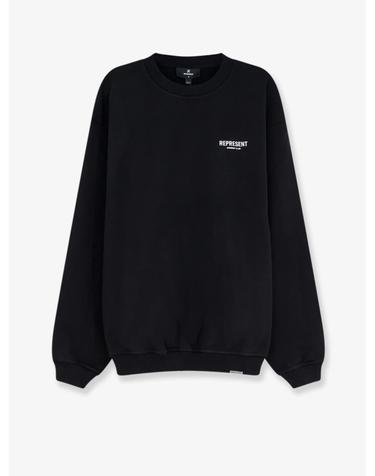 [해외직구][N85]리프리젠트 OCM41115 남성 맨투맨 후드 스웨트셔츠 REPRESENT Cotton sweatshirt with printed logo on the front