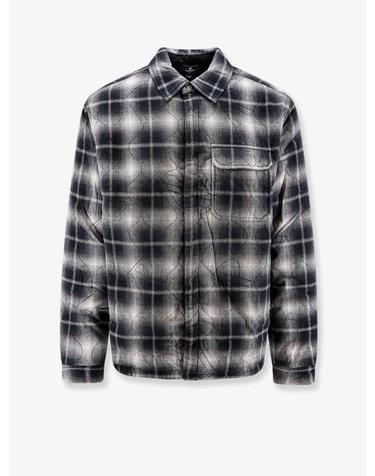 [해외직구][N85]리프리젠트 MLM101093 남성 셔츠 남방 REPRESENT Logo Quilted Shirt Jacket