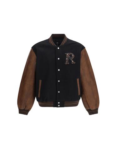 [해외직구][K68]리프리젠트 MLM100543 JETBLACK 남성 자켓 베스트 봄버 파카 블레이저 Vintage Varsity Jacket