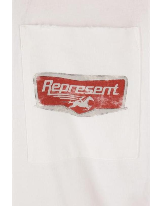 리프레젠트 리프리젠트 [해외직구][E32]리프리젠트 MLM10059672 남성 티셔츠 REPRESENT Nothing Faster oversized t shirt in cotton 착용컷