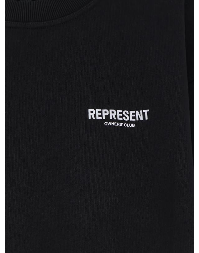 리프레젠트 리프리젠트 [해외직구][N85]리프리젠트 OCM41115 남성 맨투맨 후드 스웨트셔츠 REPRESENT Cotton sweatshirt with printed logo on the front 착용컷