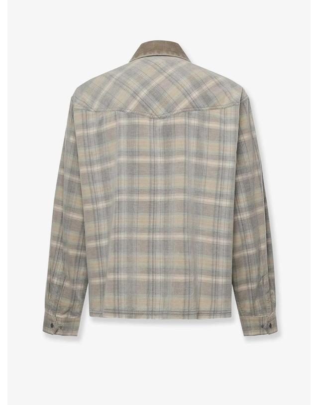 리프레젠트 리프리젠트 [해외직구][N85]리프리젠트 MLM100569 남성 셔츠 남방 REPRESENT Corduroy shirt with check motif 착용컷