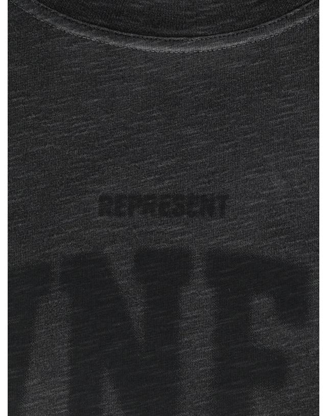 리프레젠트 리프리젠트 [해외직구][N85]리프리젠트 OCM100070 남성 티셔츠 민소매 긴소매 탑 REPRESENT Melange cotton T Shirt 착용컷