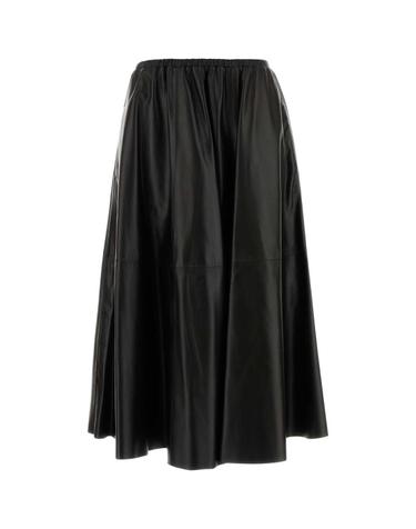 [해외직구][X45]알베르타페레티 A37055190 0555 여성 스커트 치마 롱 미디 미니스커트 Dark brown leather skirt