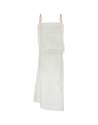 [해외직구][X45]까르뱅 6251K21312 N000 여성 원피스 롱 미디 미니 드레스 White silk dress