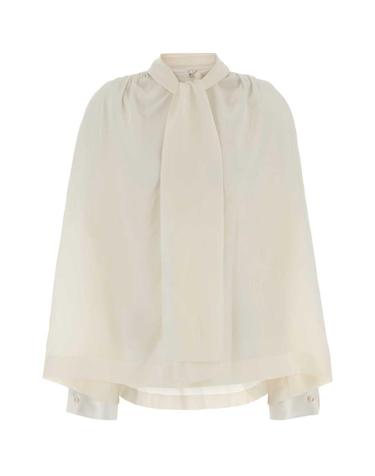 [해외직구][X45]까르뱅 6252K21299 N001 여성 셔츠 남방 반팔 긴팔 블라우스 White silk blouse