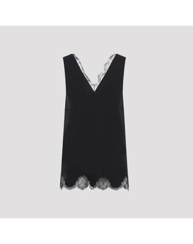[해외직구][D14]까르뱅 6262K21112 N999 BLACK 여성 티셔츠 민소매 탑 상의 Carven Liengerie Top