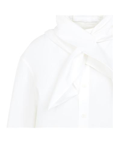[해외직구][D14]까르뱅 6262K21008 N000 WHITE 여성 셔츠 남방 블라우스 Carven Scarf Shirt