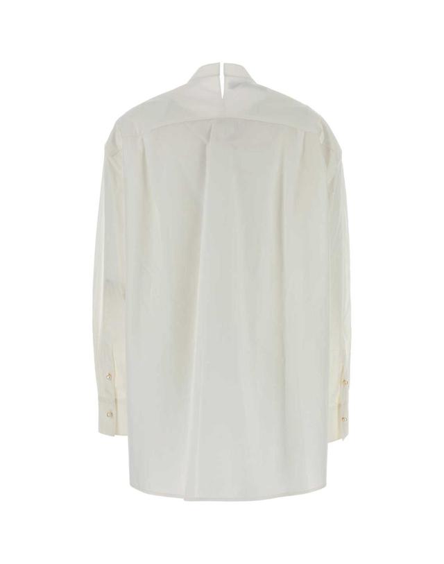 까르뱅 [해외직구][X45]까르뱅 6252K21082 N000 여성 셔츠 남방 블라우스 White cotton oversize shirt 착용컷