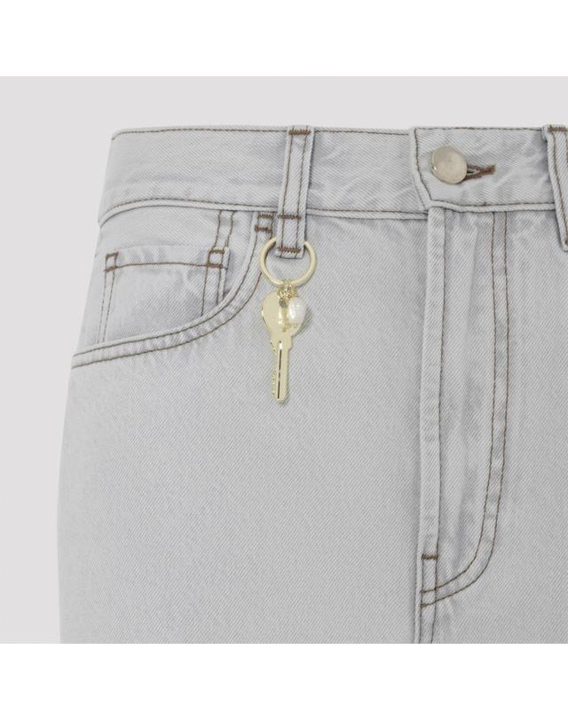 까르뱅 [해외직구][D14]까르뱅 6262K21020 N904 LIGHT GREY WASH 여성 데님진 청바지 하의 Carven 5 Pockets Jeans 착용컷