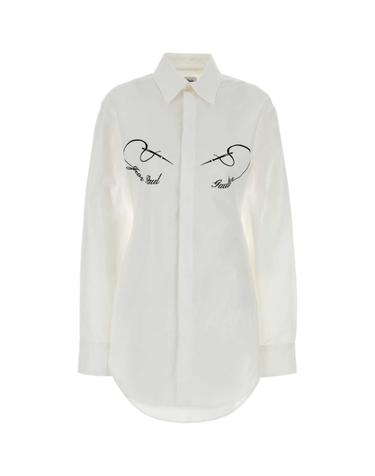 [해외직구][X45]장폴고띠에 2601WST050C071 0100 여성 셔츠 남방 블라우스 White stretch poplin shirt