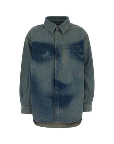 [해외직구][X45]장폴고띠에 2604WST076D032 5568 여성 셔츠 남방 블라우스 Printed denim shirt