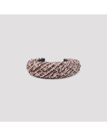 [해외직구][D14]메종미쉘 2410026001 BURGUNDY 여성 헤어핀 헤어밴드 헤어악세사리 Maison Michel Miwa Headband