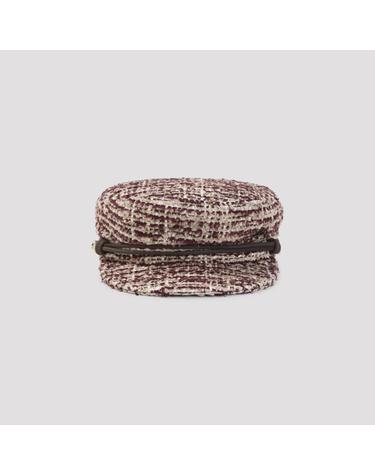 [해외직구][D14]메종미쉘 2213102001 BURGUNDY 여성 모자 캡 비니 버킷햇 Maison Michel New Abby Tweed Hat