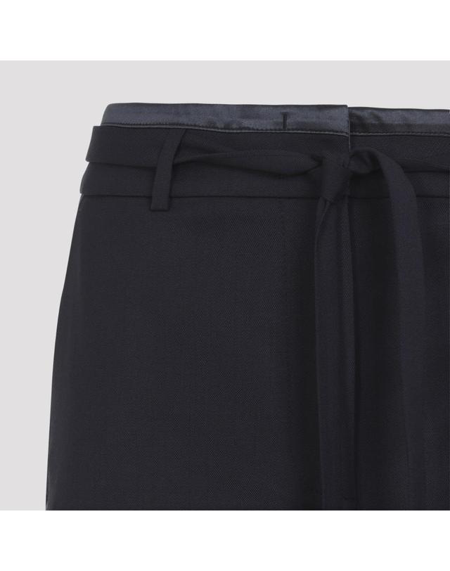 페세리코 [해외직구][D14]PESERICO A04860AA3472 A61 BLU UNIVERSO 여성 팬츠 하의 트라우저 바지 Peserico Belted Pants 착용컷