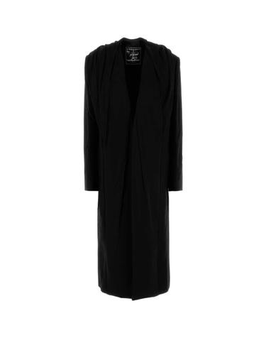 [해외직구][X45]와이프로젝트 201CO003F530 BLACK 여성 코트 하프 롱 트렌치 오버코트 코트자켓 Black cotton coat