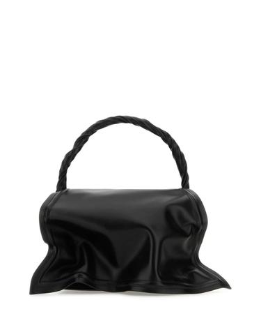 [해외직구][X45]와이프로젝트 620BA007S15 BLACK 여성 토트백 쇼퍼백 탑핸들백 핸드백 Black leather handbag
