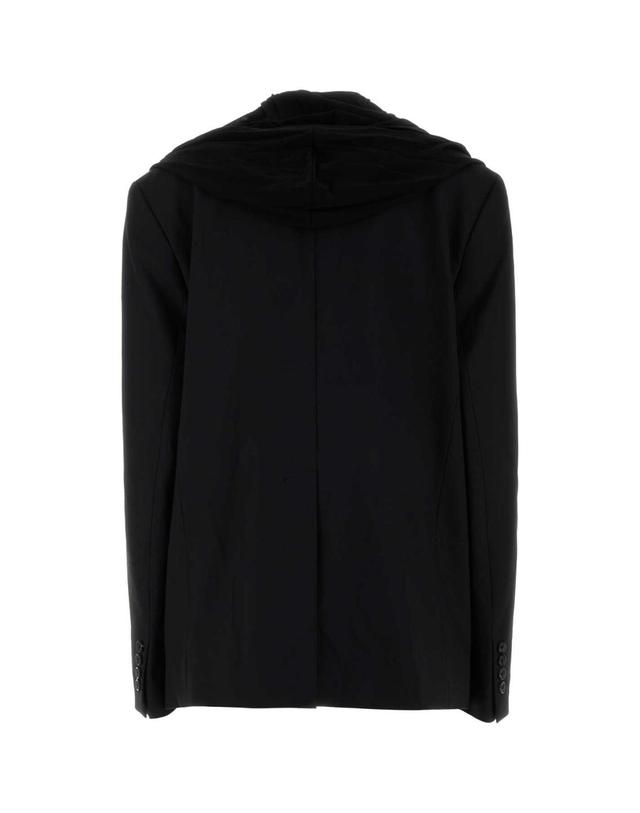 와이 프로젝트 [해외직구][X45]와이프로젝트 201BL009F533 BLACK 여성 자켓 베스트 다운베스트 질렛 Black stretch twill oversize blazer 착용컷