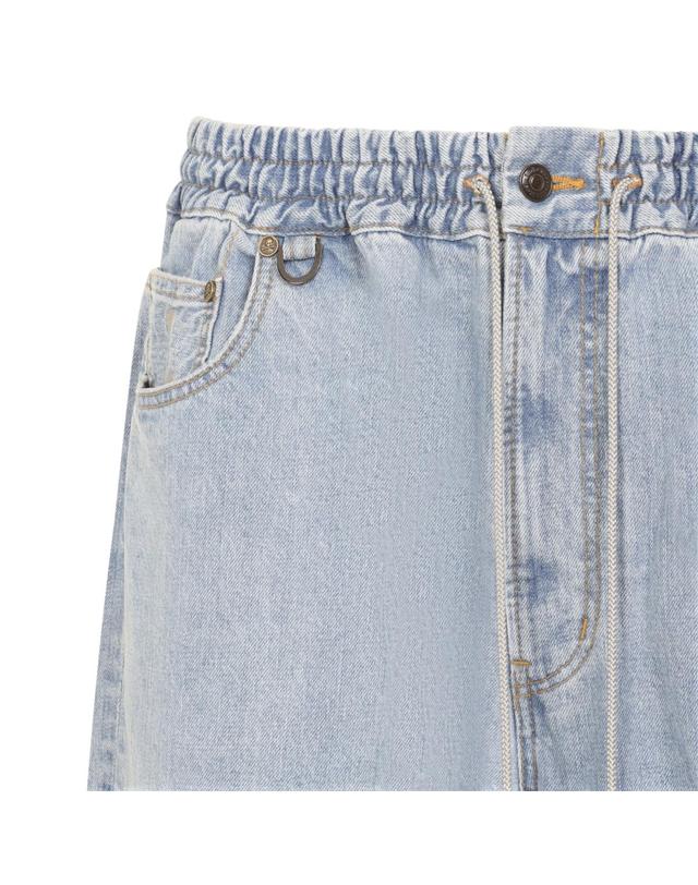 마스터마인드 [해외직구][D14]MASTERMIND MJ26EE2PA020000 INDIGO 남성 바지 팬츠 하의 Mastermind Japan Wide Easy Denim Pants 착용컷