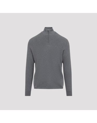 [해외직구][D14]SEASE KP042XG065 N65 GRAPHITE GREY 남성 니트 스웨터 가디건 Sease Waffle Half Zip Turtleneck