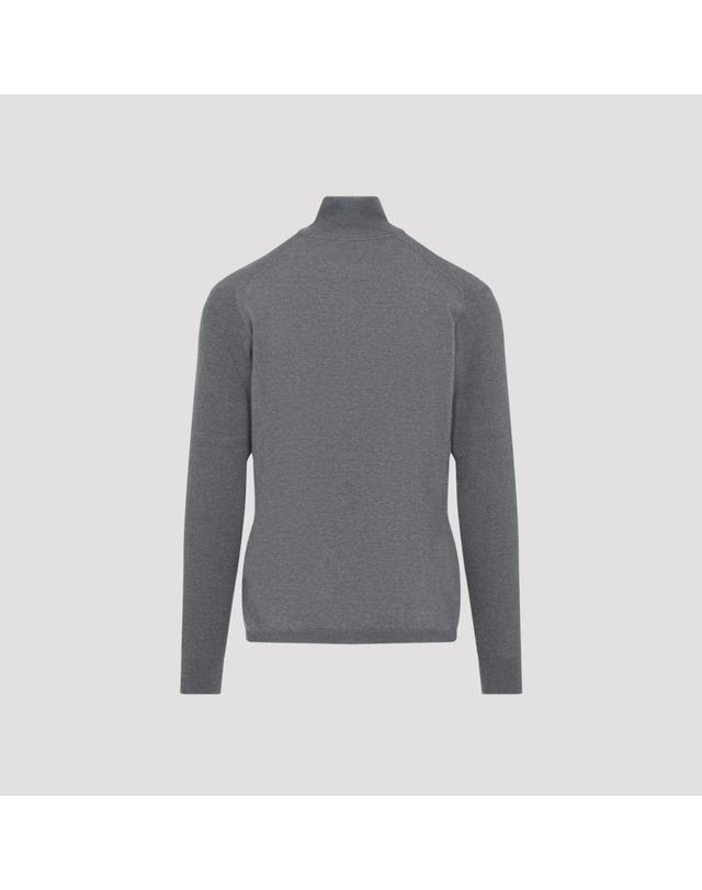 씨세 시스 [해외직구][D14]SEASE KP042XG065 N65 GRAPHITE GREY 남성 니트 스웨터 가디건 Sease Waffle Half Zip Turtleneck 착용컷