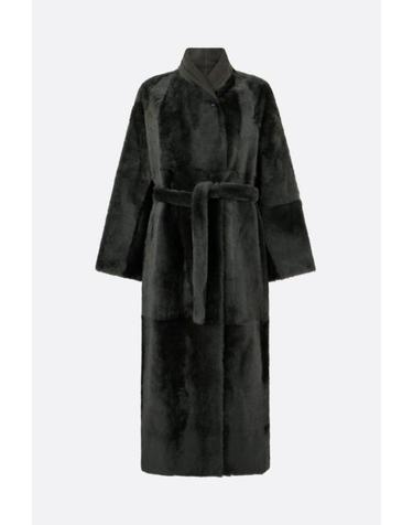 [해외직구][E32]이브살로몬 27WYM61230MERLA7214 여성 퍼 시어링자켓 무스탕 YVES SALOMON reversible coat in shearling and leather
