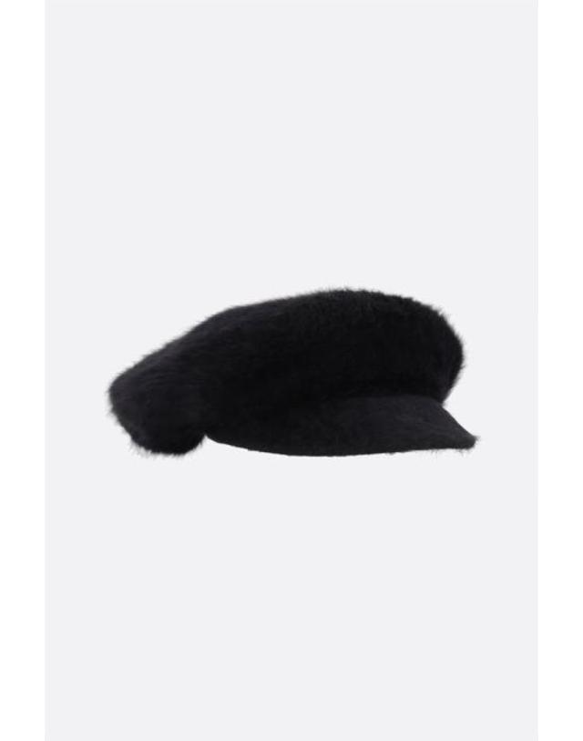 캉골 [해외직구][E32]KANGOL K3574BK001 여성 모자 KANGOL Furgora Apple angora blend visor cap 착용컷