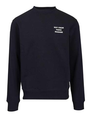 [해외직구][A94]DROLE DE MONSIEUR PERM SW149 CO127NY 남성 맨투맨 스웨트셔츠 티셔츠 DROLE DE MONSIEUR DROLE DE MONSIEUR Le Sweatshirt Slogan Sweatshirt