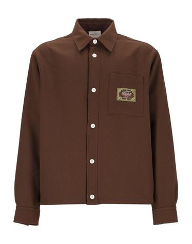 드롤 드 무슈 [해외직구][A94]DROLE DE MONSIEUR M SH276 PL186BN 남성 셔츠 DROLE DE MONSIEUR DROLE DE MONSIEUR Elasticated Hem Shirt
