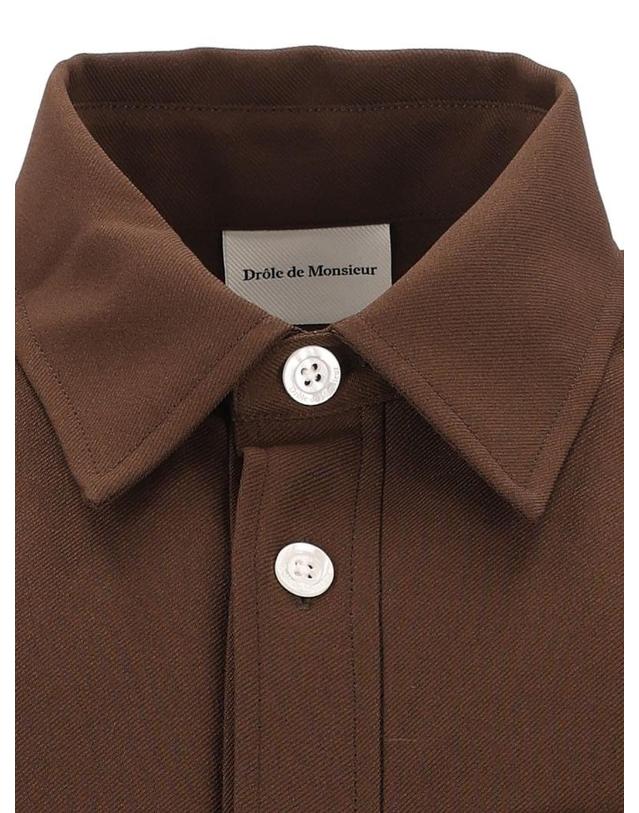 드홀드무슈 드롤 드 무슈 [해외직구][A94]DROLE DE MONSIEUR M SH276 PL186BN 남성 셔츠 DROLE DE MONSIEUR DROLE DE MONSIEUR Elasticated Hem Shirt 착용컷