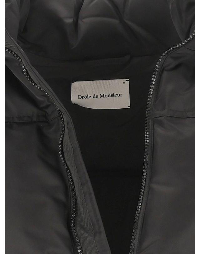 드홀드무슈 드롤 드 무슈 [해외직구][A94]DROLE DE MONSIEUR M JT314 PA034BL 남성 패딩 다운자켓 베스트 DROLE DE MONSIEUR DROLE DE MONSIEUR Slogan Puffer Jacket 착용컷