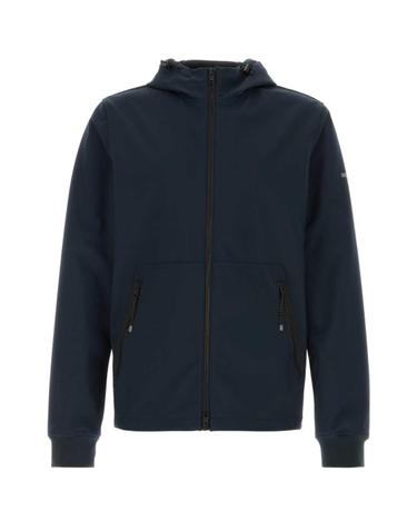 [해외직구][X45]WOOLRICH CFWOOU1155MRUT3496 3989 남성 블레이저 봄버 캐주얼자켓 Navy blue stretch polyester jacket