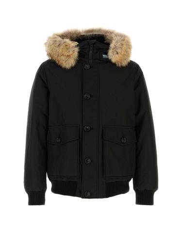 울리치 [해외직구][X45]WOOLRICH CFWOOU2238MRUT0001 BLK 남성 블레이저 봄버 캐주얼자켓 Black cotton blend Polar down jacket