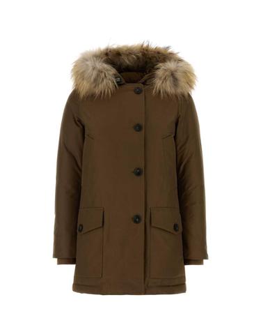 울리치 [해외직구][X45]WOOLRICH CFWWOU0540FBUT0001 DKE 여성 패딩 다운자켓 다운베스트 푸퍼자켓 Brown cotton blend Arctic down jacket