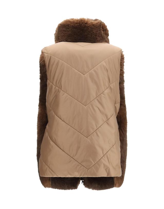 울리치 [해외직구][K68]WOOLRICH CFWWVE2006FRUT5555 6679 여성 자켓 베스트 봄버 파카 베스트 블레이저 Hybrid faux fur and quilted nylon Vest 착용컷