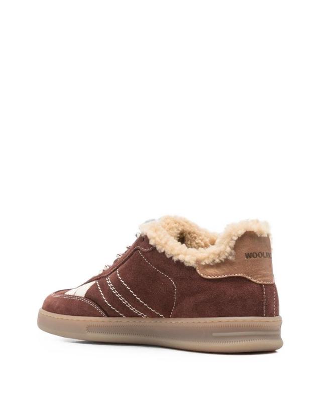 울리치 [해외직구][P13]WOOLRICH WFW262514ASMEW 여성 로우탑 하이탑 스니커즈 단화 에스빠듀 로퍼 구두 WOOLRICH LEATHER SNEAKERS 착용컷