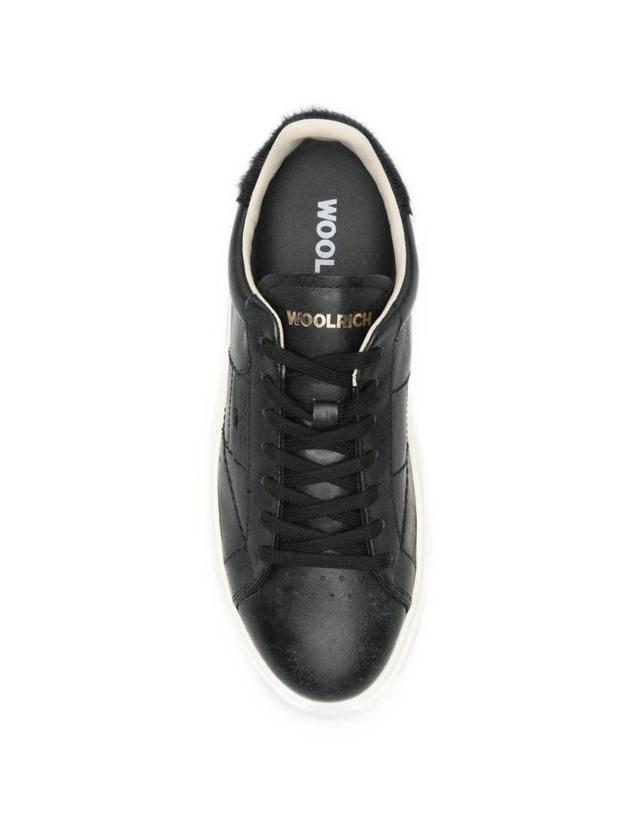 울리치 [해외직구][P13]WOOLRICH WFW2525202E011 여성 로우탑 하이탑 스니커즈 단화 에스빠듀 로퍼 구두 WOOLRICH LEATHER SNEAKERS 착용컷
