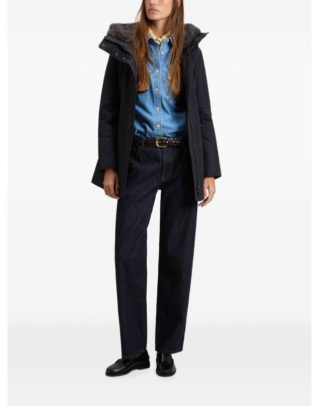 울리치 [해외직구][P13]WOOLRICH CFWWOU2265FRUT0001DKN 여성 파카자켓 다운파카 후드자켓 재킷 패딩 로고 코트 WOOLRICH BOULDER MIDI PARKA COAT 착용컷