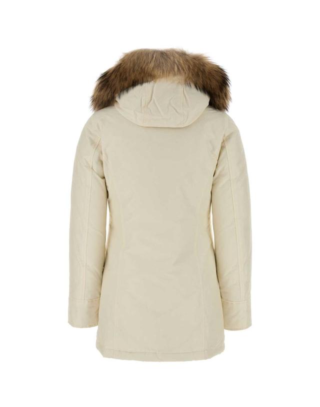 울리치 [해외직구][X45]WOOLRICH CFWWOU0538FBUT0001 MKC 여성 패딩 다운자켓 다운베스트 푸퍼자켓 Ivory cotton blend Arctic parka 착용컷