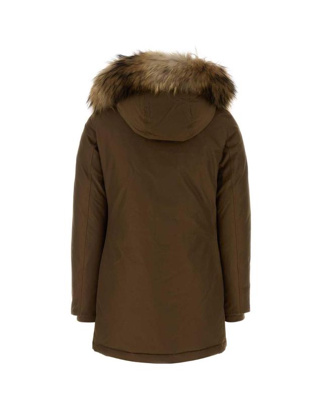 울리치 [해외직구][X45]WOOLRICH CFWWOU0540FBUT0001 DKE 여성 패딩 다운자켓 다운베스트 푸퍼자켓 Brown cotton blend Arctic down jacket 착용컷