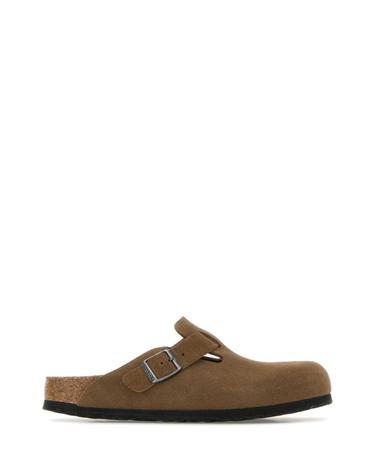 [해외직구][X45]버켄스탁 1030861 DARKTEA 여성 슬리퍼 샌들 플립플랍 플랫슈즈 Brown suede Boston slippers