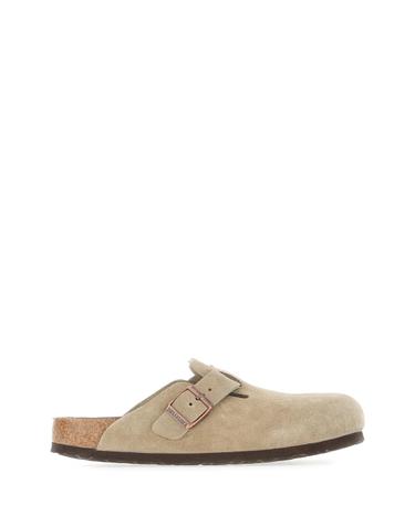 [해외직구][W63]버켄스탁 560773 TAUPE 남성 슬리퍼 뮬 샌들 Ciabatte Boston in camoscio