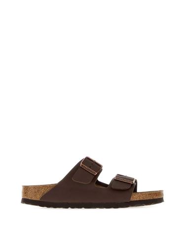 [해외직구][X45]버켄스탁 051703 DARKBROWN 여성 슬리퍼 샌들 플립플랍 플랫슈즈 Brown leather Arizona slippers