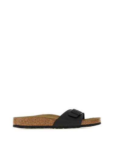 [해외직구][X45]버켄스탁 040793 BLACK 여성 샌들 슬리퍼 샌들힐 플립플랍 샌들힐 Black leather Madrid slippers