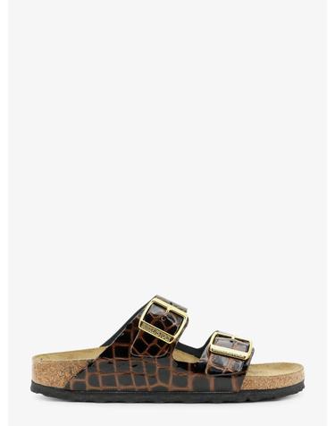 [해외직구][N85]버켄스탁 1032864 여성 슬리퍼 샌들 뮬 BIRKENSTOCK Arizona leather sandals with crocodile print