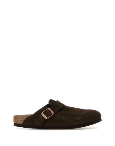 [해외직구][X45]버켄스탁 1027460 MOCHA 여성 슬리퍼 샌들 플립플랍 플랫슈즈 Dark brown suede Boston slippers